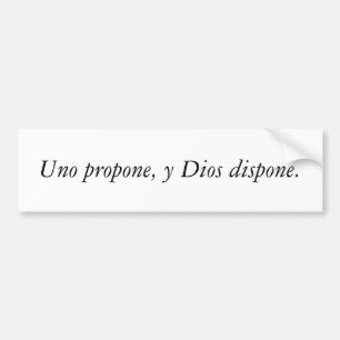 Spanish Quotes Bumper Sticker