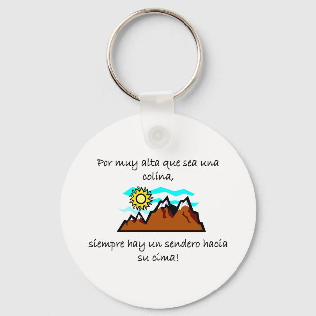 Spanish Quotes Key Ring (Front)