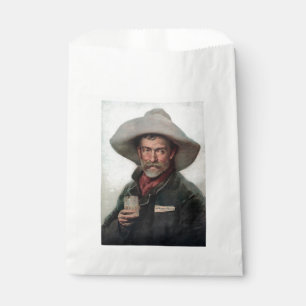 Spanish Ranchero Cowboy in Old West Saloon Favour Bags