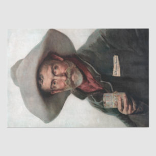 Spanish Ranchero Cowboy in Old West Saloon Tissue Paper
