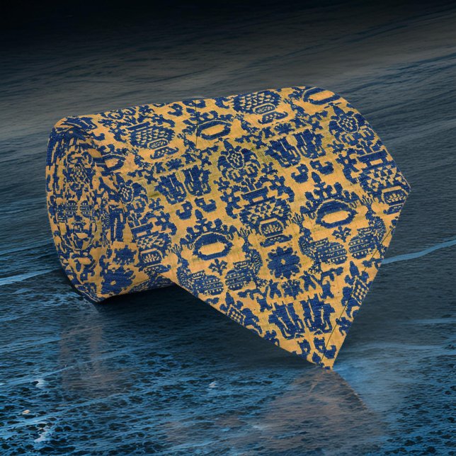 Spanish Rich Navy Gold Renaissance  Tie (Creator Uploaded)