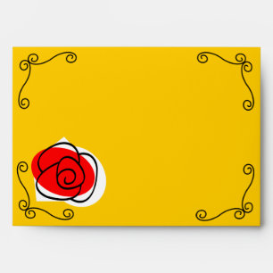 Spanish Rose Corners envelope