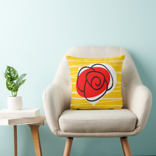 Spanish Rose pillow square