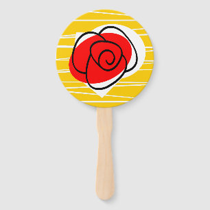 Spanish Rose round fan