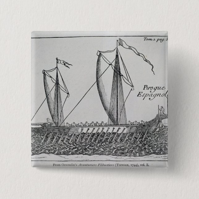 Spanish Ship' 15 Cm Square Badge (Front)