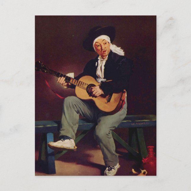 Spanish singer - Edouard Manet Postcard (Front)