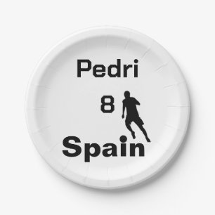 Spanish Soccer, customisable Paper Plate
