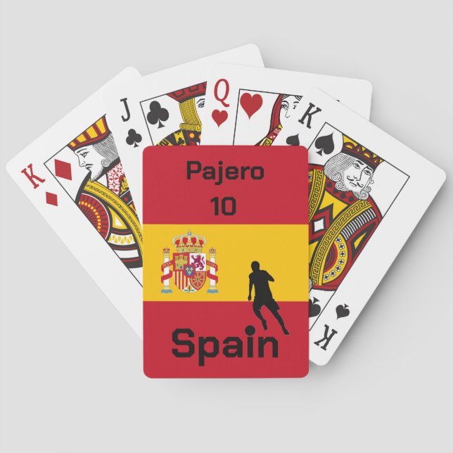 Spanish Soccer, customisable  Playing Cards (Back)