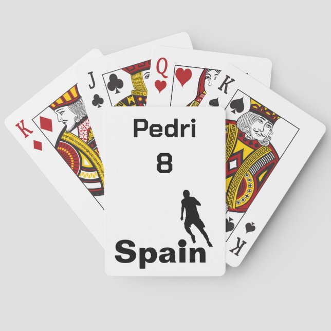 Spanish Soccer, customisable Playing Cards (Back)