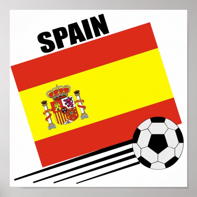 Spanish Soccer Team Poster (Front)