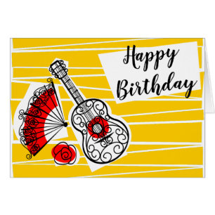 Spanish Souvenirs Birthday Inside Text landscape