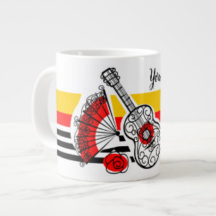 Spanish Souvenirs Classic Stripe Name mug jumbo