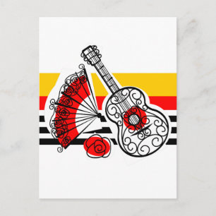 Spanish Souvenirs Classic Stripe vertical Postcard