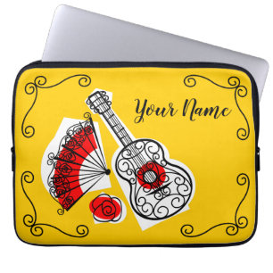 Spanish Souvenirs Corners Name laptop sleeve