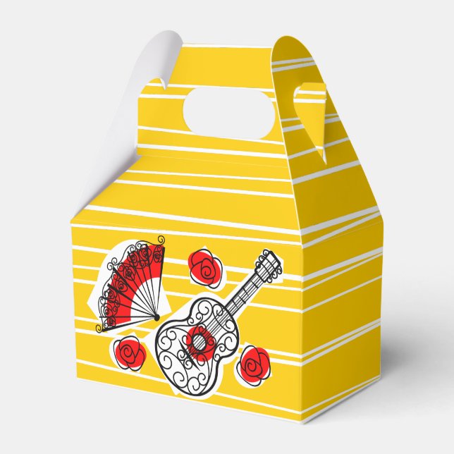 Spanish Souvenirs favour box (Front Side)