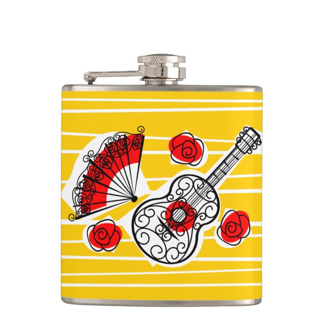 Spanish Souvenirs flask (Front)