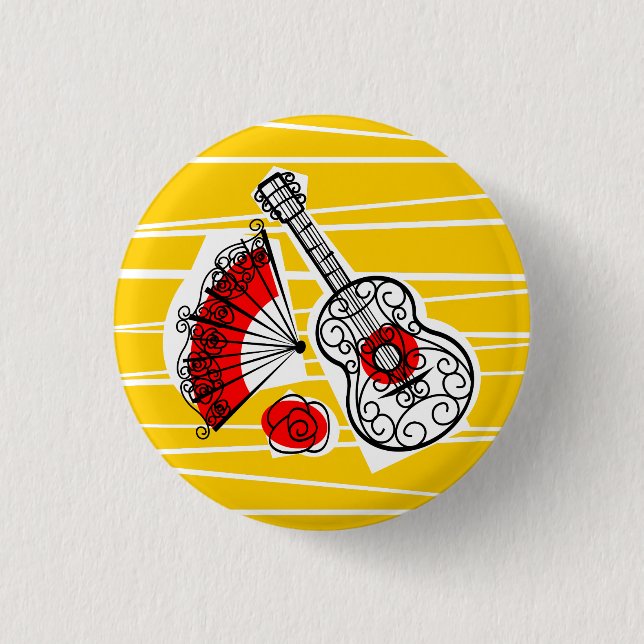 Spanish Souvenirs Group button round (Front)