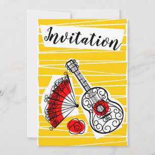 Spanish Souvenirs Group Invitation vertical