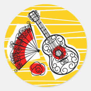 Spanish Souvenirs sticker round
