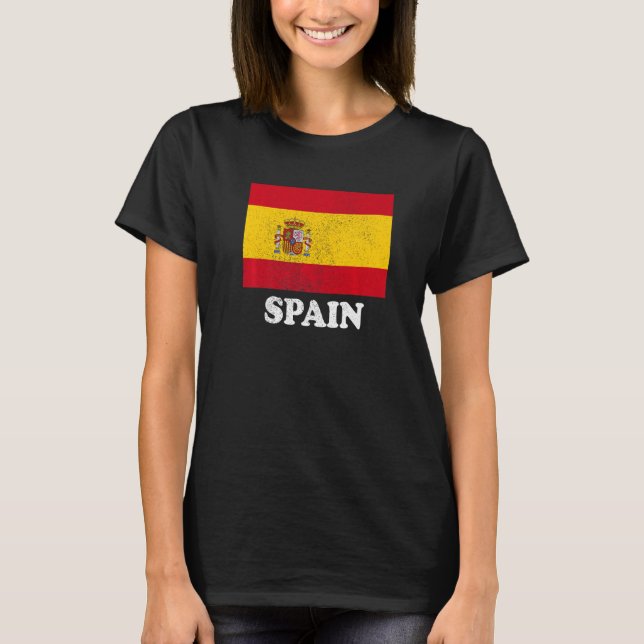 Spanish Spain Flag Pride Spanish Flag   T-Shirt (Front)