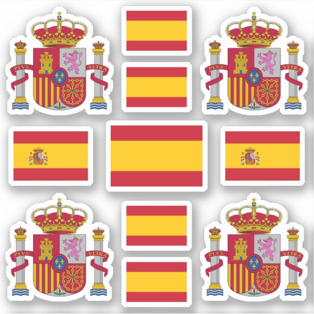 Spanish state symbols / coat of arms and flag (Front)
