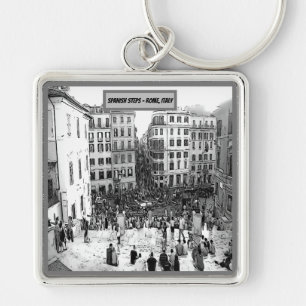 Spanish Steps Rome, Italy Key Ring