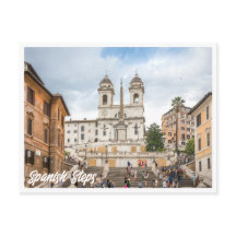 Spanish Steps Rome Italy Photo Postcard