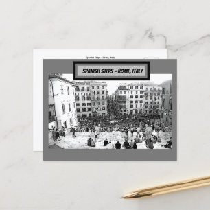 Spanish Steps Rome, Italy  Postcard