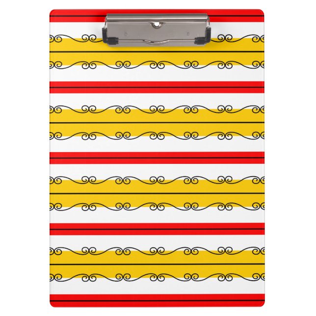 Spanish Stripe clip board (Front)
