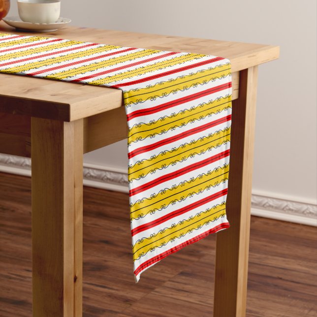 Spanish Stripe table runner (In Situ)