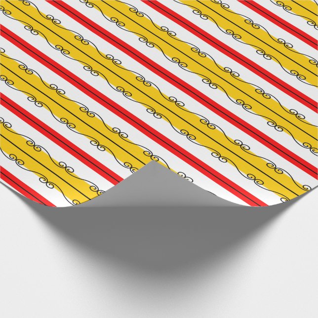 Spanish Stripe wrapping paper (Corner)