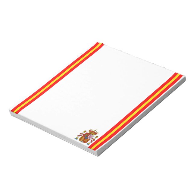 Spanish stripes flag notepad (Rotated)