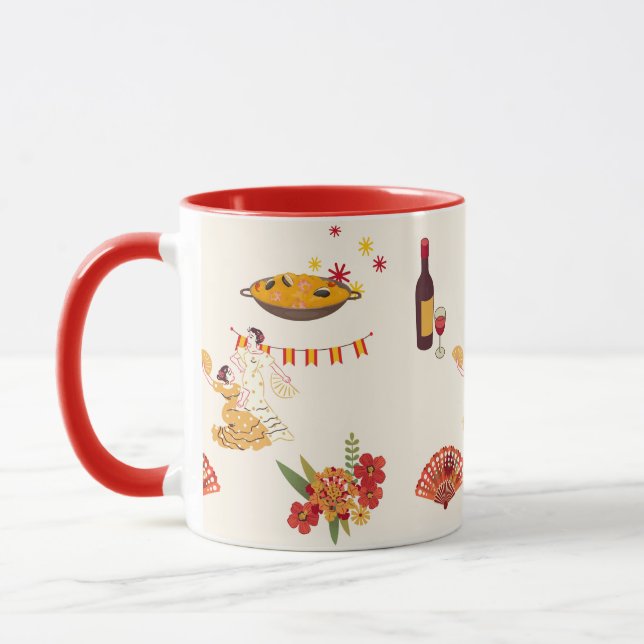 Spanish Style Fiesta Mug (Left)