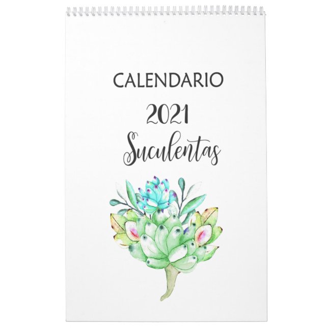 Spanish succulents Calendario Calendar (Cover)