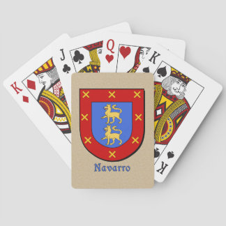 Spanish Surname Navarro Historical Shield Playing Cards
