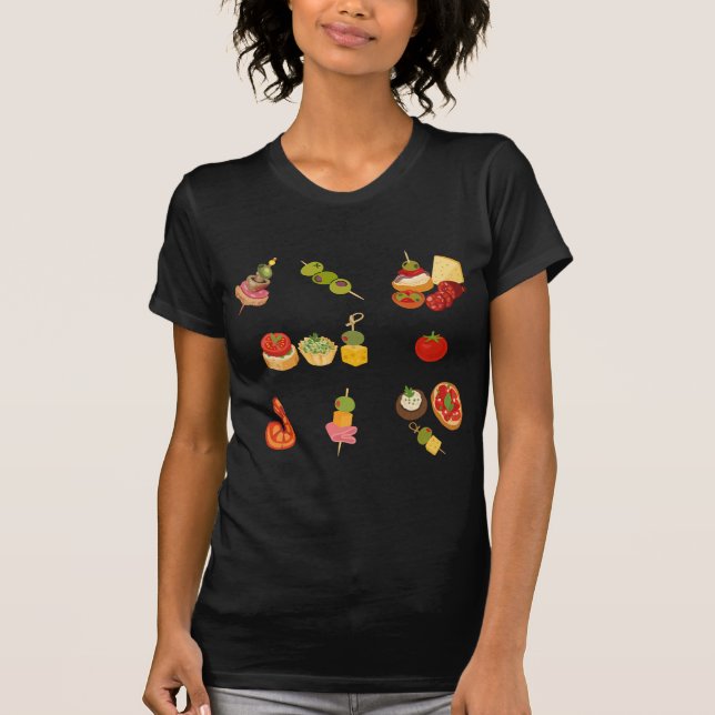  Spanish Tapas Spread T-Shirt (Front)