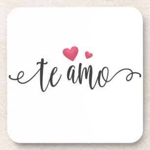 Spanish Te Amo I Love You Valentine   Coaster