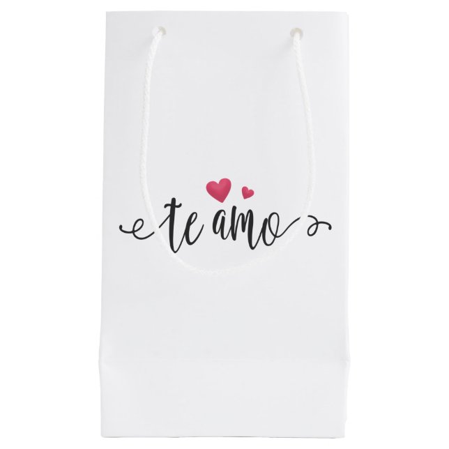 Spanish Te Amo I Love You Valentine | Gift Bag (Front)
