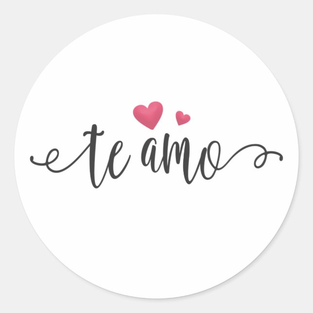 Spanish Te Amo I Love You Valentine | Sticker (Front)
