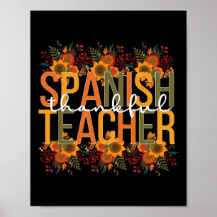 Spanish Teacher Thanksgiving Spanish Teaching  Poster