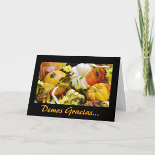 Spanish: Thanksgiving / Dar Gracias Holiday Card