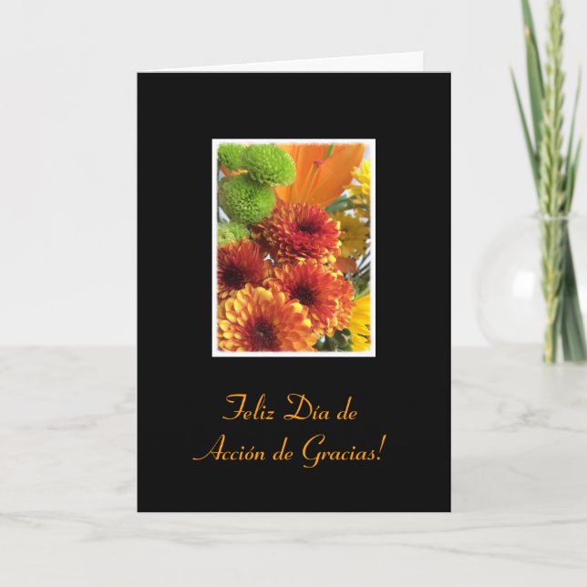 Spanish: Thanksgiving Holiday Card (Front)