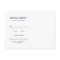 Spanish tile indigo navy wedding  RSVP MEAL CHOICE