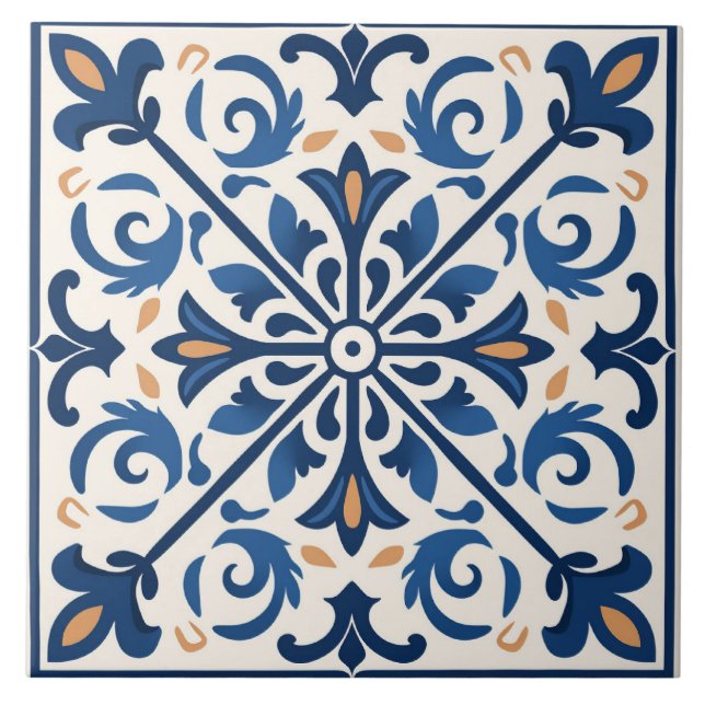 Spanish Tile Mediterranean Ceramic Tile (Front)