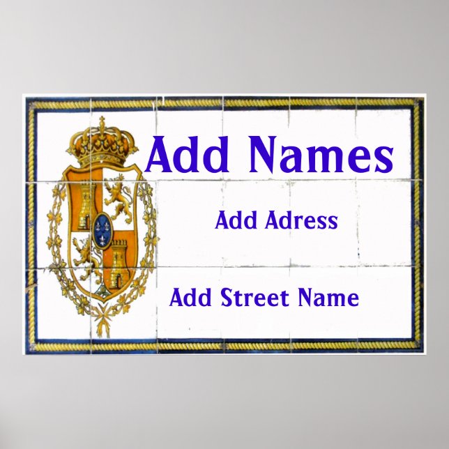 Spanish Tile Poster (Front)