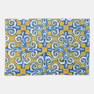 Spanish Tile Tea Towel