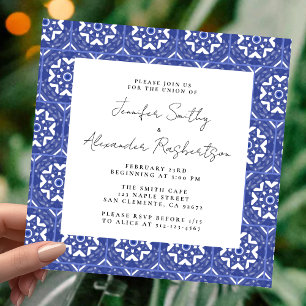 Spanish Tile Wedding Invitation