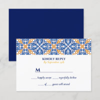 Spanish Tile | Yellow Blue Mediterranean wedding