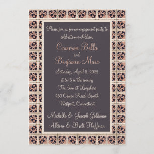 Spanish Tiles Engagement Party Invitation