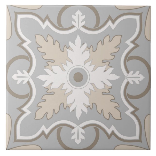 Spanish Tiles Pattern Ceramic Tile  (Front)